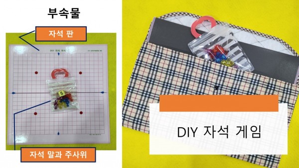 DIY 자석  게임 부속물 - 자석 판, 자석 말과 주사위